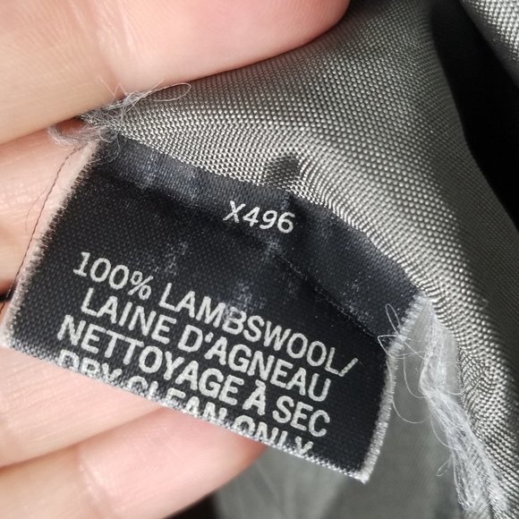 Vintage Wm.H.Leishman 100% Lambs Wool Herringbone Blazer Lined Pockets Professor - Picture 7 of 11